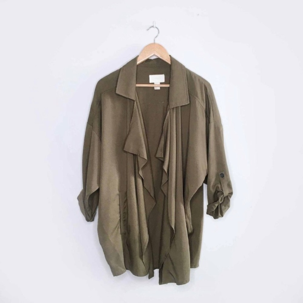 H&M Olive Green Oversized Jacket